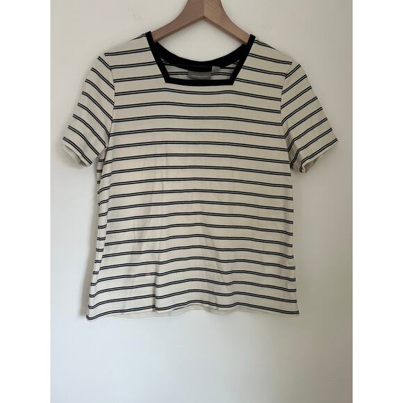 croft & barrow Tops - Croft & Barrow Box Striped Short Sleeve Top